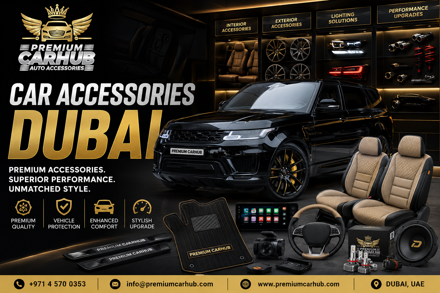 Car Accessories Dubai installation for luxury and performance vehicles