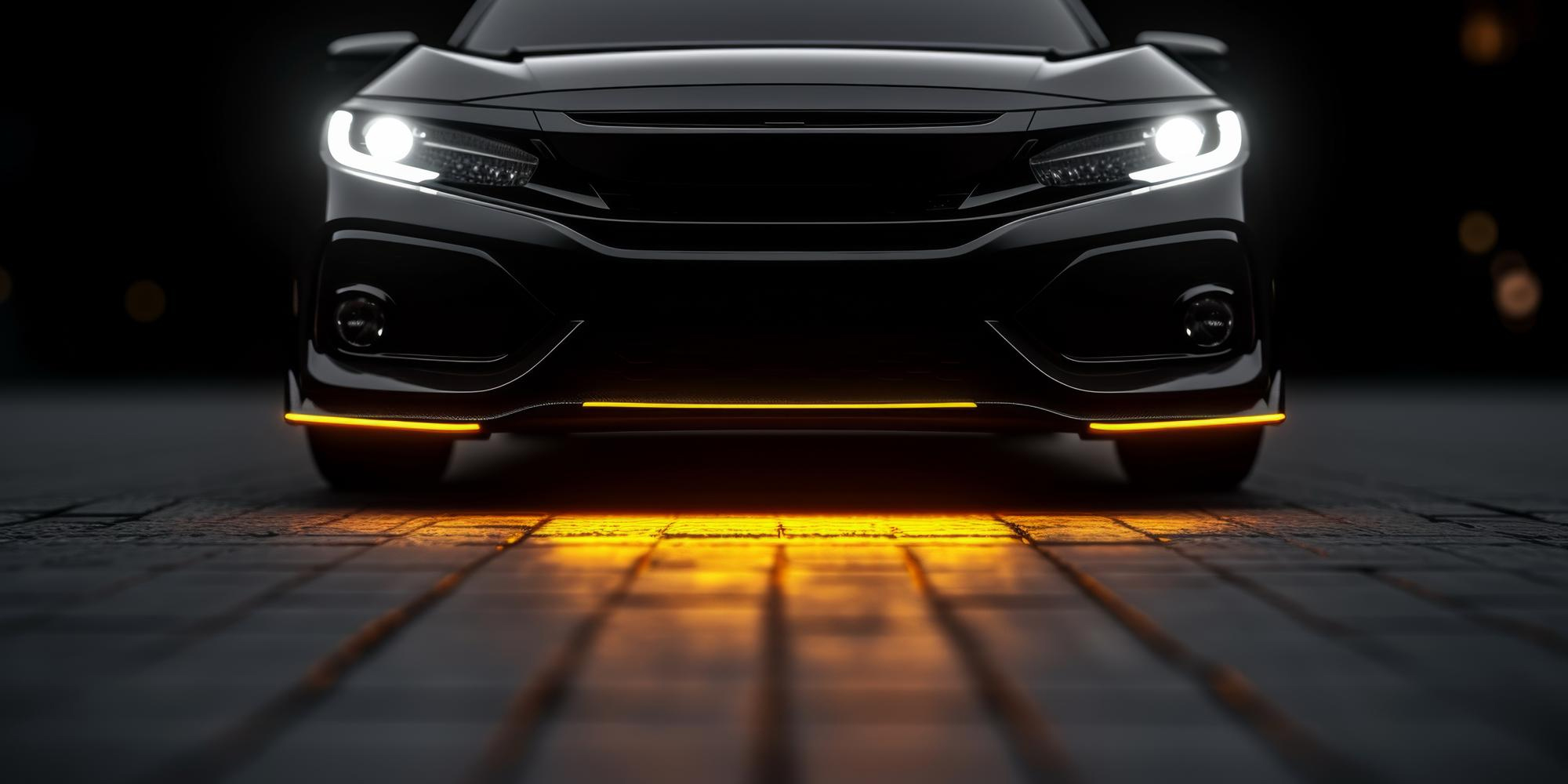 Premium Car Underglow Lights installed on a luxury vehicle in Dubai