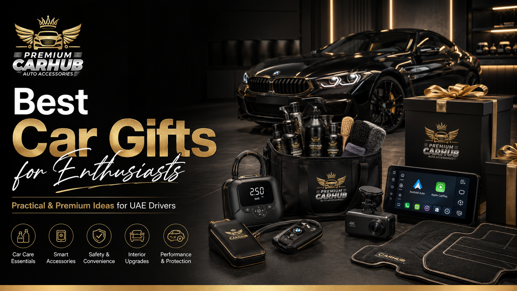 Best car gifts for enthusiasts including premium accessories and automotive upgrades