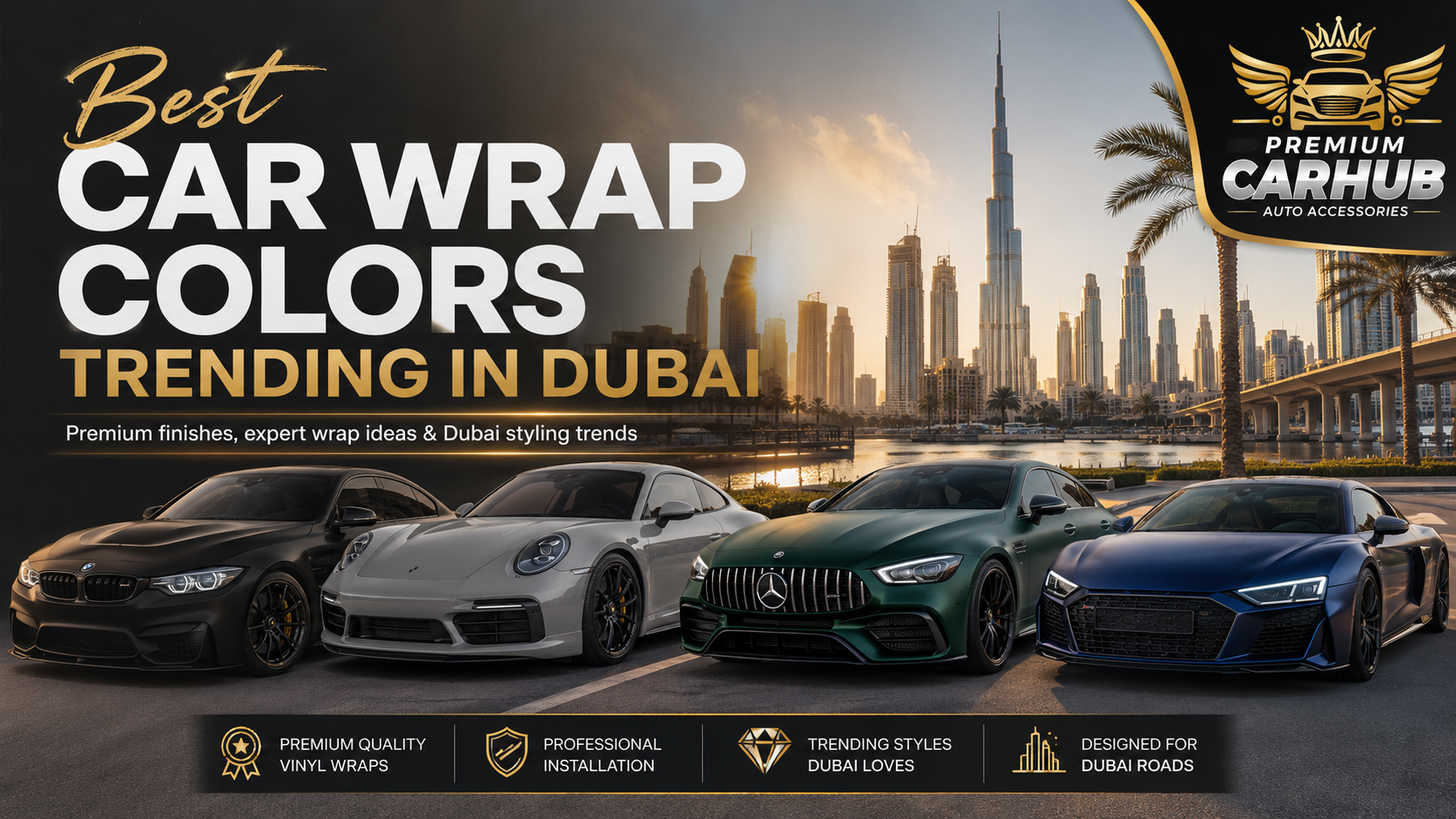 Best Car Wrap colors trending in Dubai for luxury and sports cars