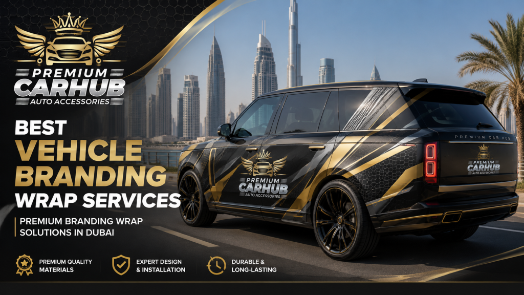 Current image: Best Vehicle Branding Wrap services for cars and commercial fleets in Dubai by Premium Car Hub