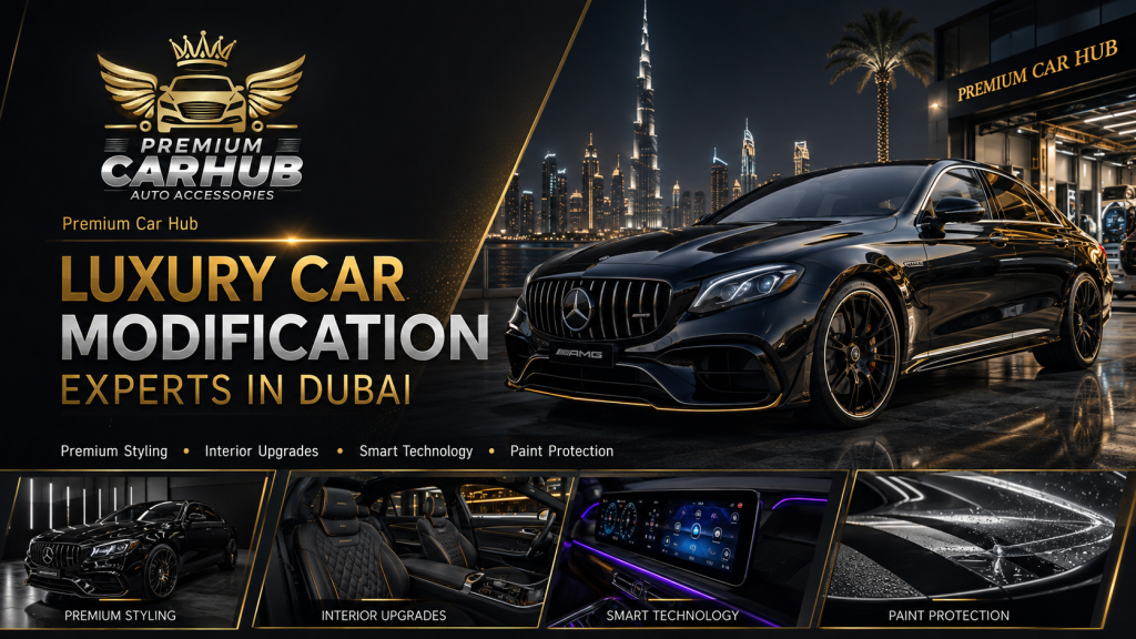 Current image: Luxury Car Modification experts in Dubai providing premium vehicle customization at Premium Car Hub